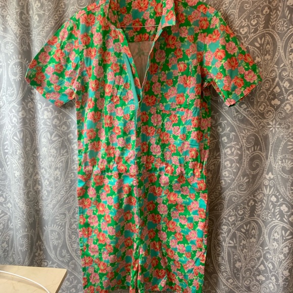 FAB-U-LOUS Vintage hand made floral romper! - Picture 2 of 5